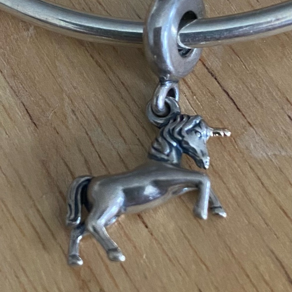 Pandora Unicorn Charm With 14K horn
